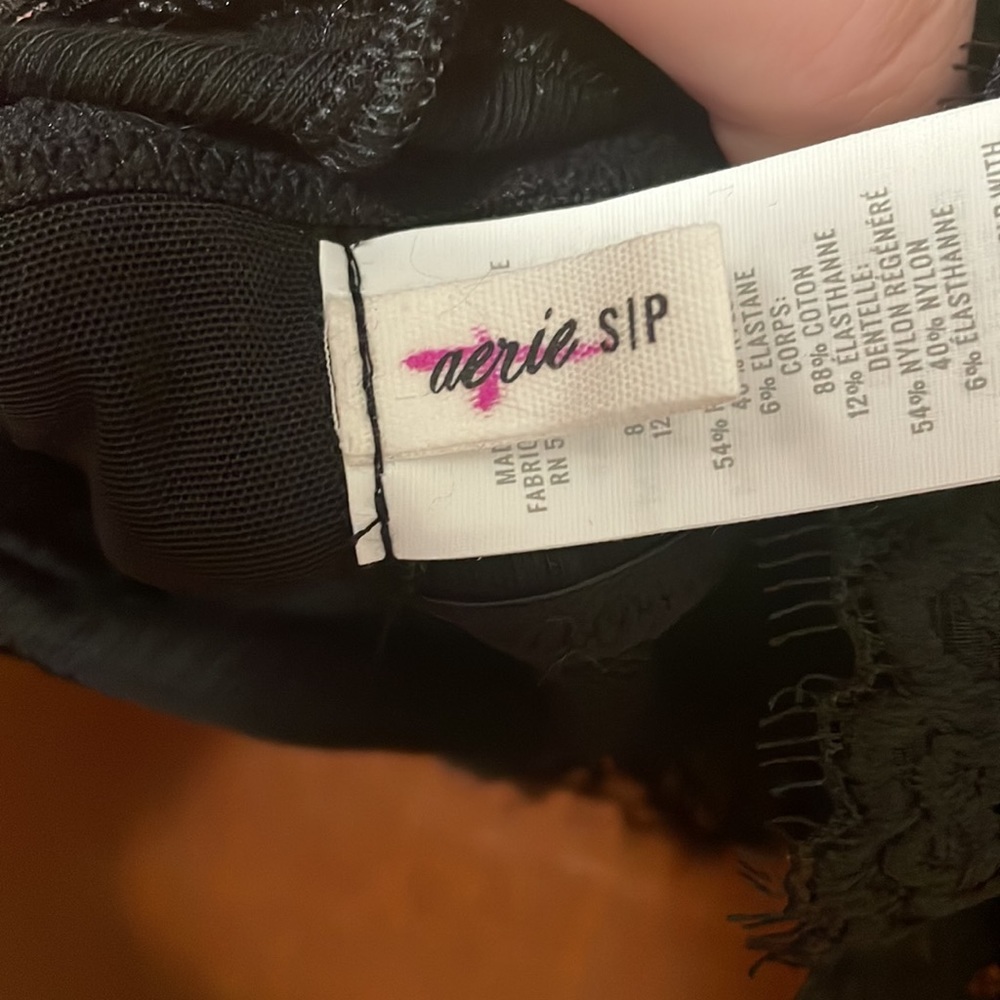 NWOT Aerie Eyelash Lace Trim Longline Bralette - Picture 7 of 9